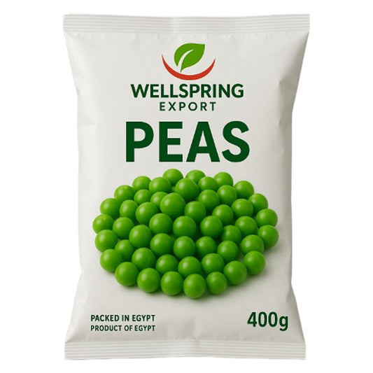 EGYPTIAN Frozen Green Peas EXPORT  400 gram retail packaging