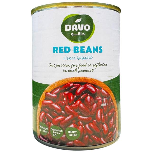 Davo Canned Red Beans 400 gm | HIGH PROTEIN AND READY TO EAT