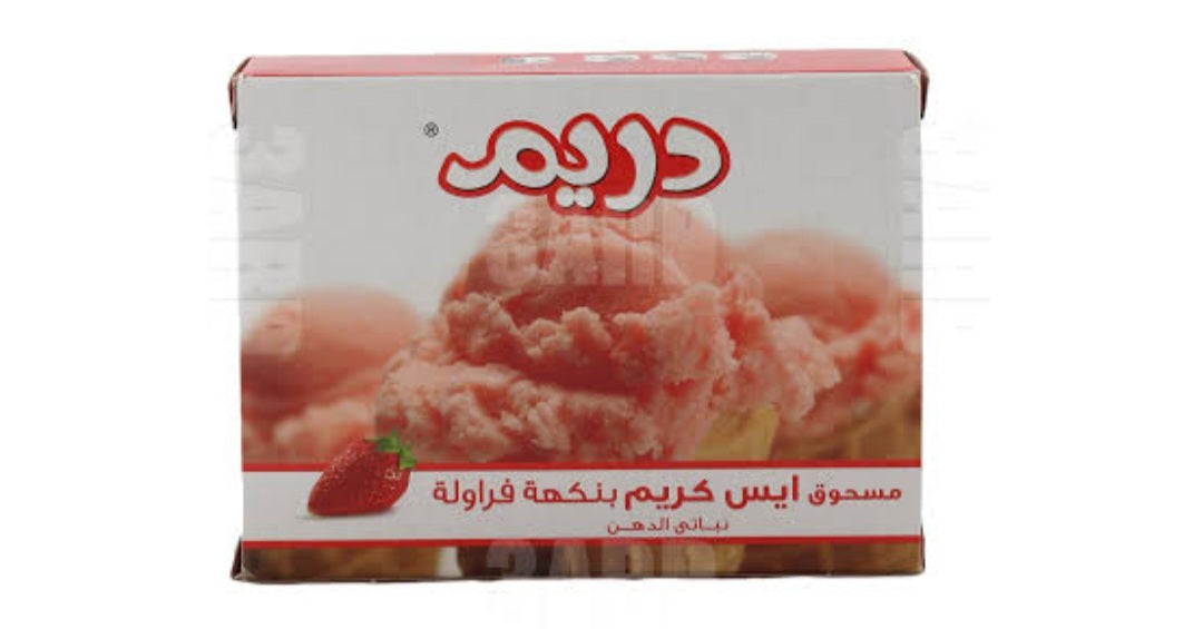 Dreem ice cream powder - strawberry flavour